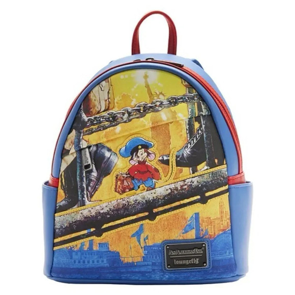 NWT Loungefly An American Tail Fievel Mini Backpack Disney colorful animation - Picture 1 of 9